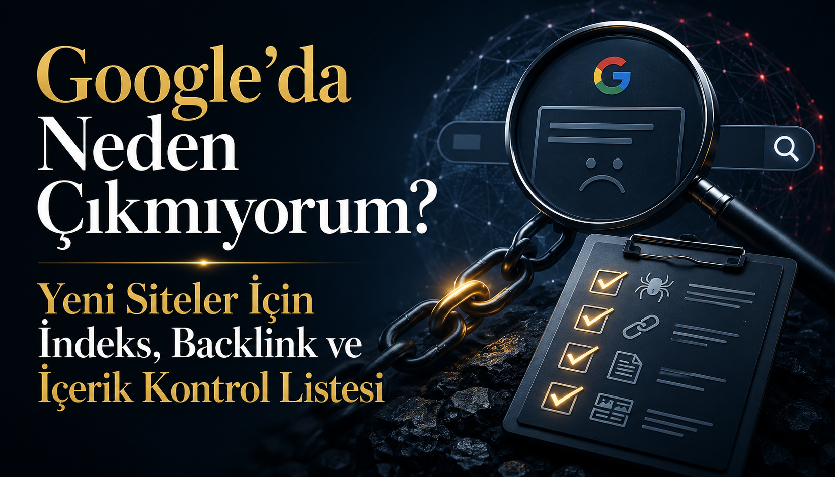 Google’da Neden Çıkmıyorum? Yeni Siteler İçin İndeks, Backlink ve İçerik Kontrol Listesi