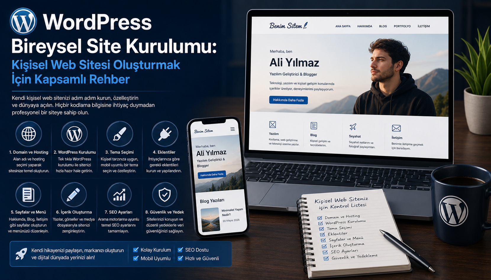 WordPress Bireysel Site Kurulumu: Kişisel Web Sitesi Oluşturmak İçin Kapsamlı Rehber