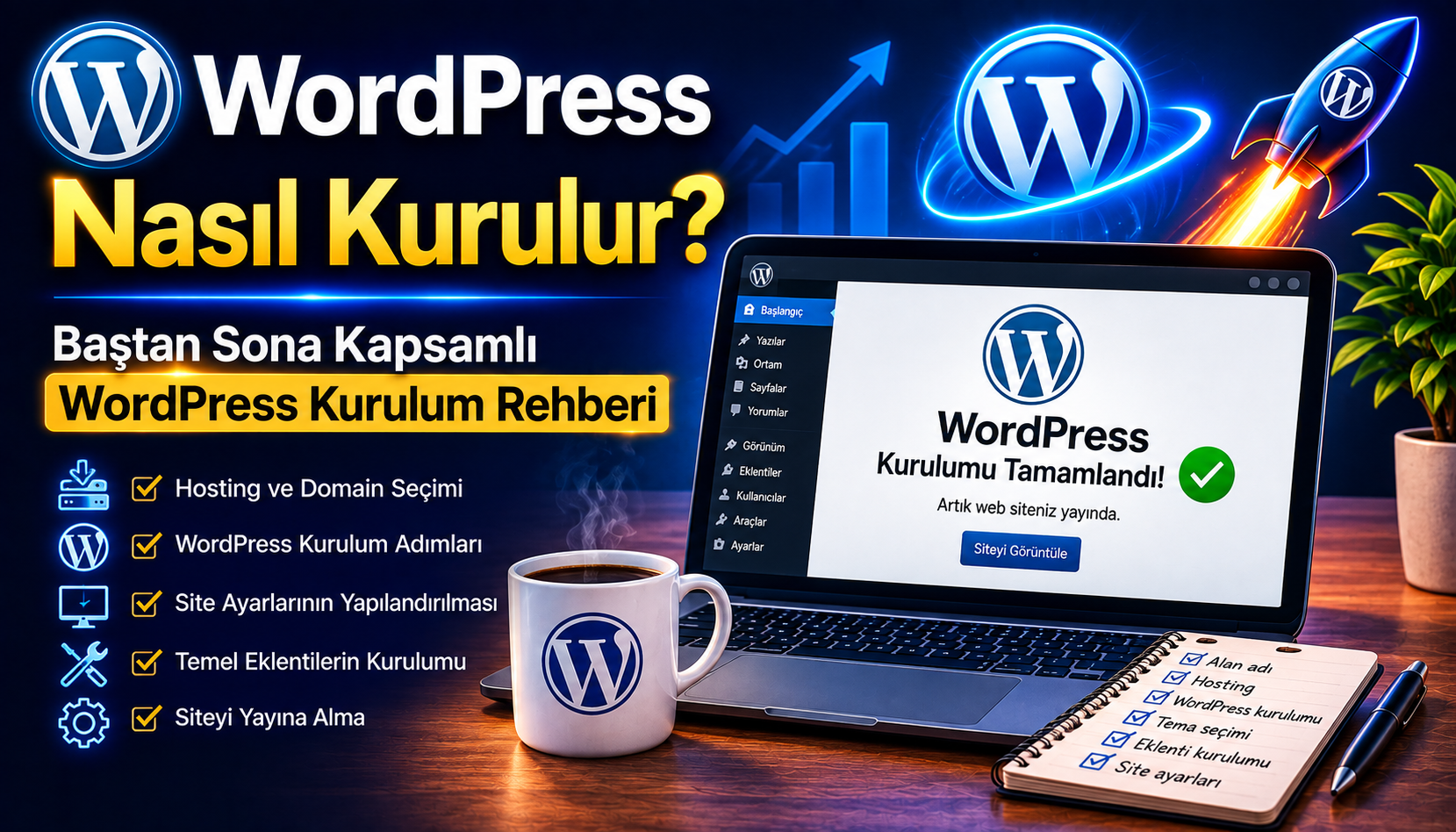 WordPress Nasıl Kurulur? Baştan Sona Kapsamlı WordPress Kurulum Rehberi