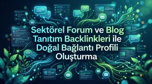 Sektörel Forum ve Blog Tanıtım Backlinkleri ile Doğal Bağlantı Profili Oluşturma Otomatik taslak